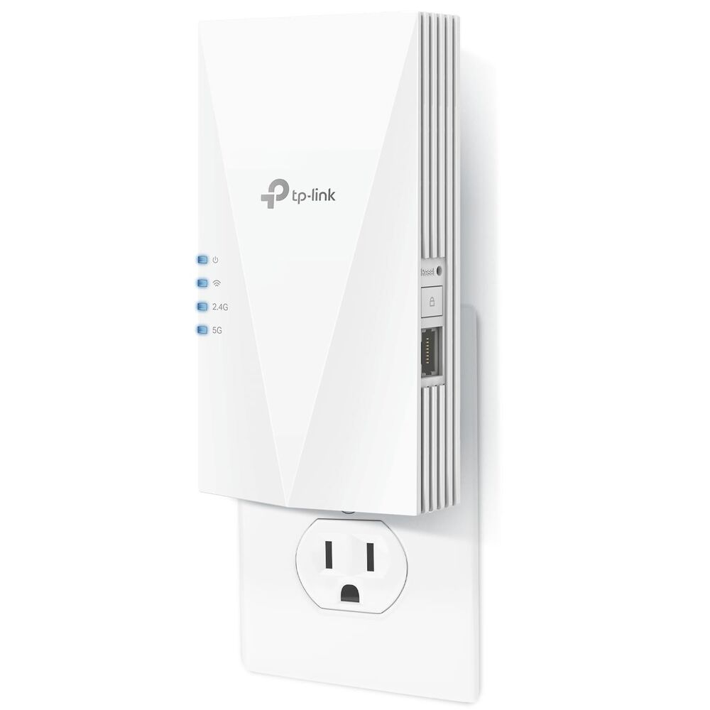 TP-Link RE500X Wi-Fi 6 AX1500 Range Extender Internet Booster White Dual Band